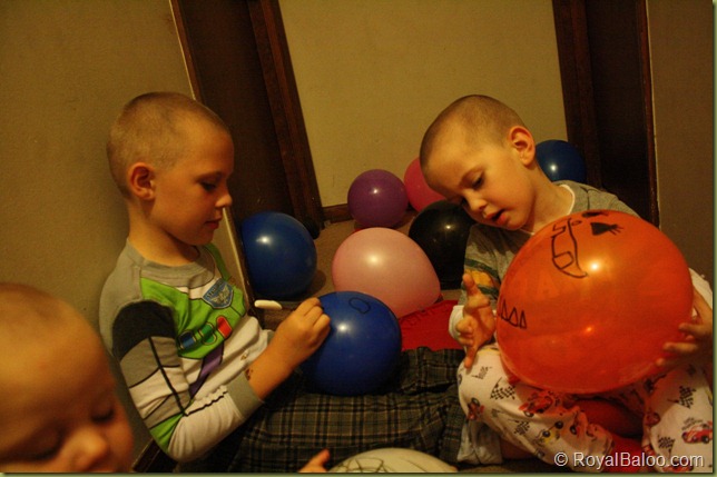Pumpkin and Ghost Balloons