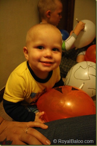Pumpkin and Ghost Balloons