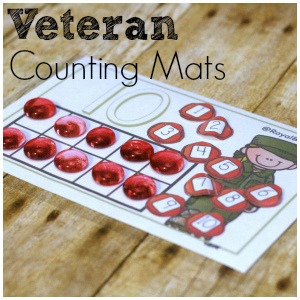 Celebrate learning on Veteran's Day with some fun Veterans Day Counting Mats!  Practice subitizing, addition, subtraction, and more!