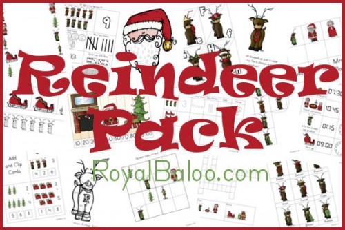 Free Reindeer Printable Pack