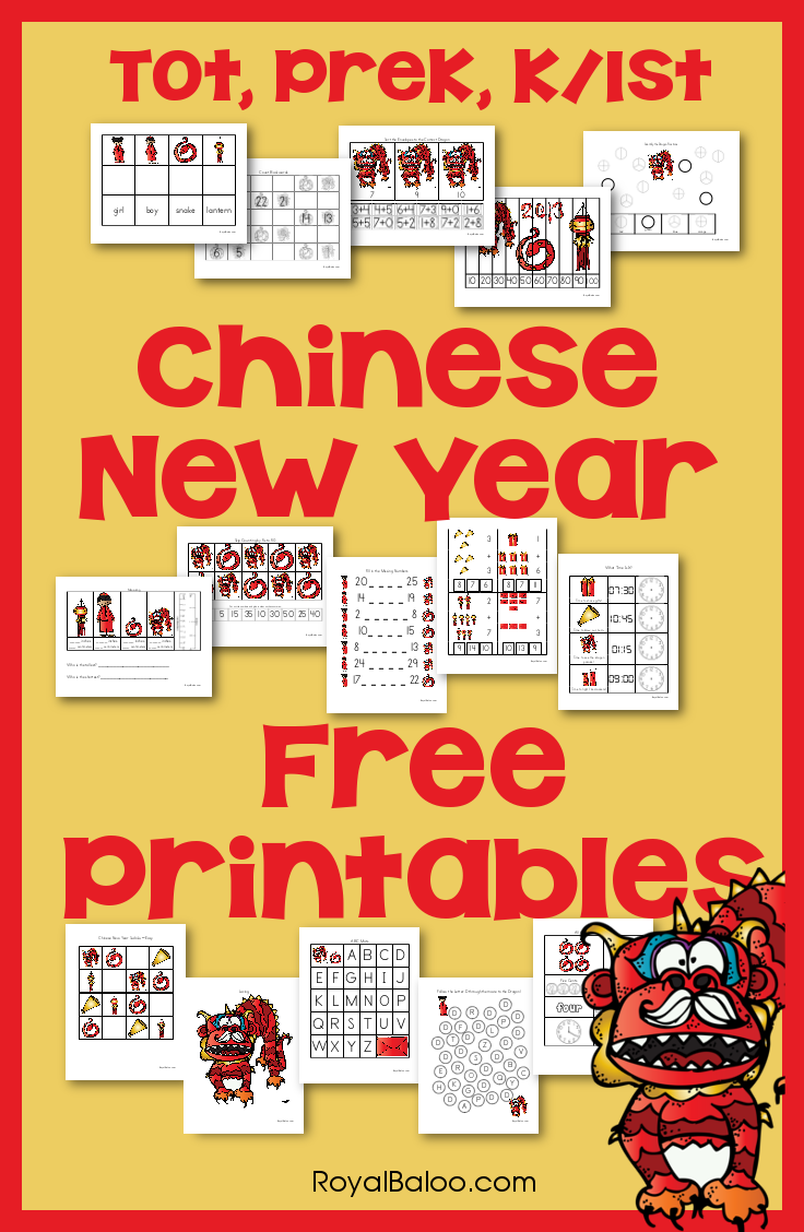 Free Chinese New Year Printable Packs Royal Baloo
