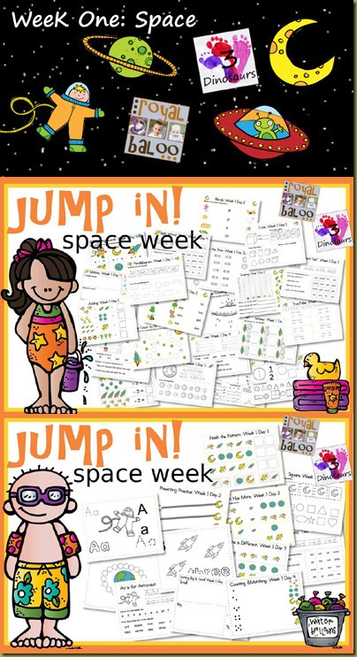 Jump In! To Learning Week 1 - Space Theme
