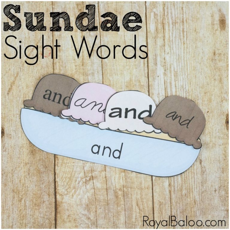Sight Word Sundaes – Fun Summer Reading Practice
