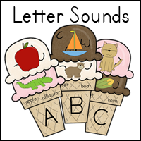 Ice Cream Letter Sounds Printable