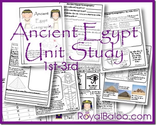 Free Ancient Egypt Unit Study 1st-3rd Grade
