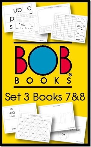Free BOB Book Printables Set 3 Books 7 and 8