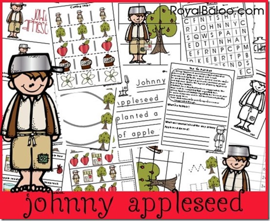 Free Johnny Appleseed Unit and Packs
