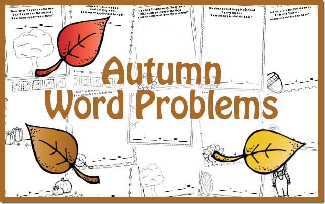 Free Autumn/Fall Word Problems