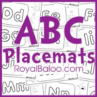 ABC Placemat Printables for Simple Alphabet Review