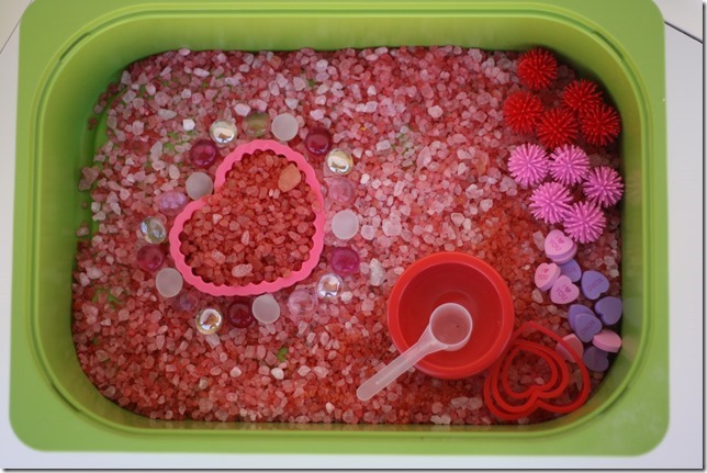 Valentine's Day Sensory Bin