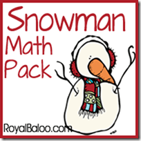 Snowman Math Pack