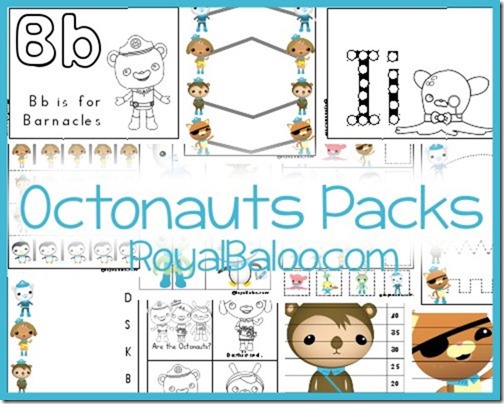 octonauts tot packs prek worksheets printable activities math printables tots preschool pack arts navigation royalbaloo baloo royal