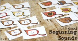 Learn to Read with Fall Beginning Sounds Printable → Royal Baloo