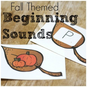 Learn to Read with Fall Beginning Sounds Printable