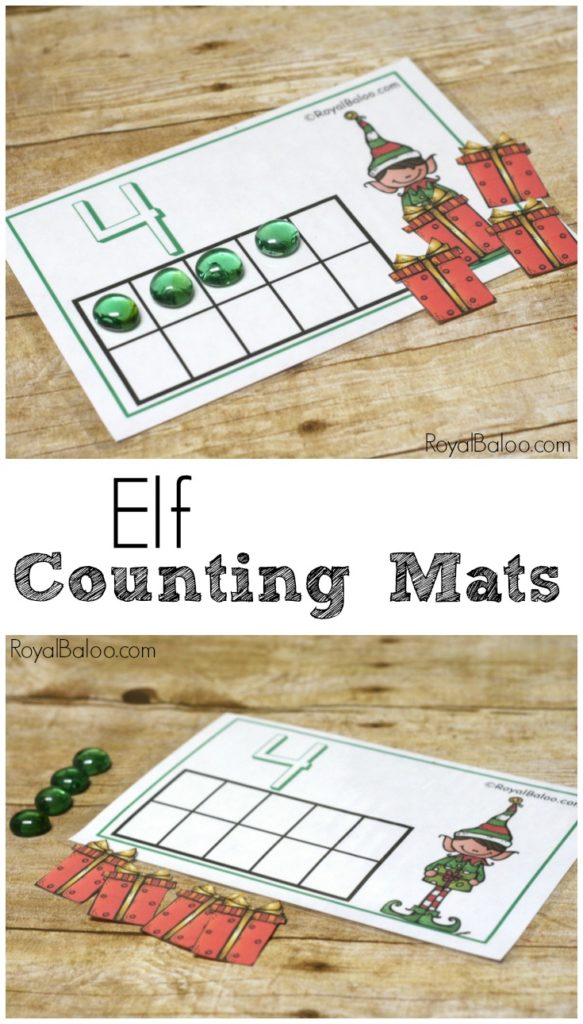 Counting and simple addition are more fun with 10 frame counting mats! Even better - elf counting mats! Work on numbers 1-10 and addition to 10 with these free printables!