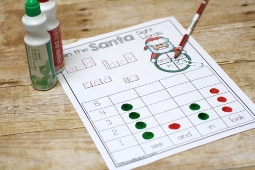 Sight words are more fun with Santa and spinners!  Don't miss this Santa Sight Word set with the fun spinner in the mix! 