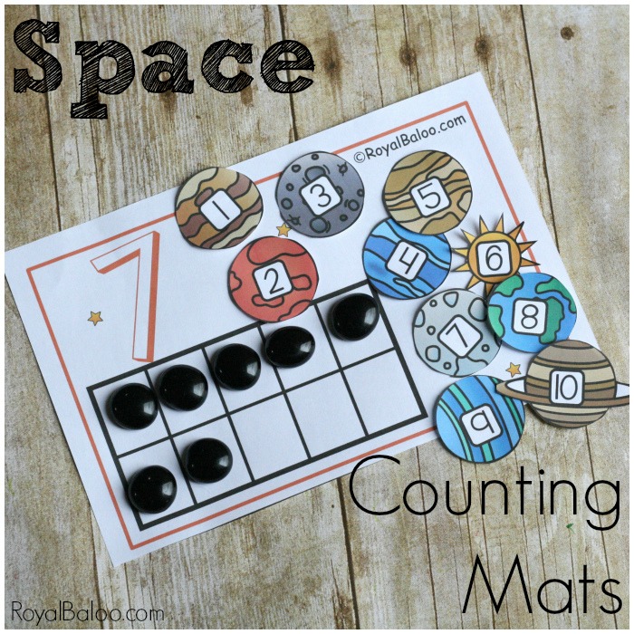 Space Counting Mats for Hands on Counting and Addition