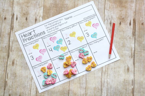 This valentines mini eraser math combine adorable mini erasers with math fun! Practice math, play with erasers, and have a great time.
