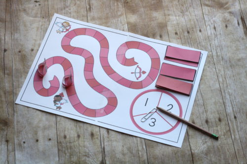 This fun Valentines Day addition game is the perfect addition to a Valentines Day math activity! Practice sums of 5-10 with this lovely game!