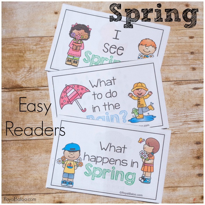 Fun and Simple Spring Easy Reader Printable Books