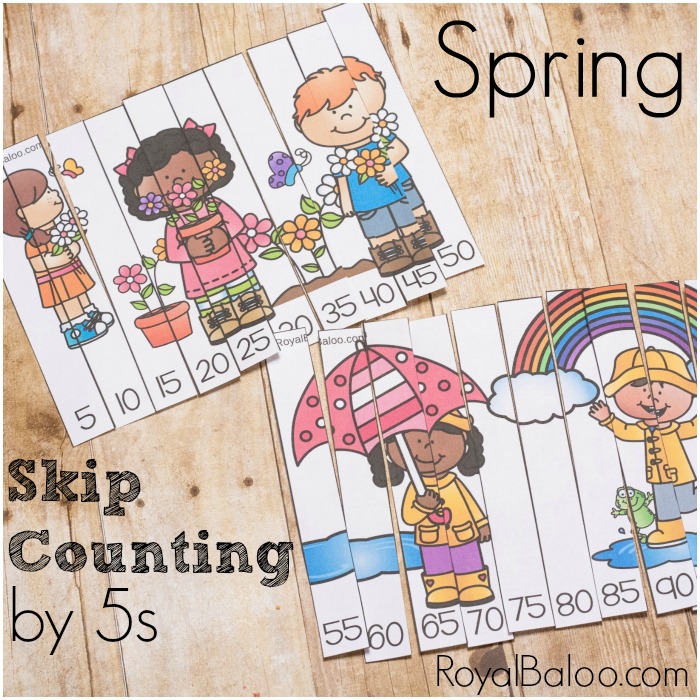 Skip Counting by 5s for Fun Spring Learning