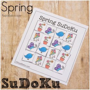 Spring SuDoKu for Logic Practice with Kids