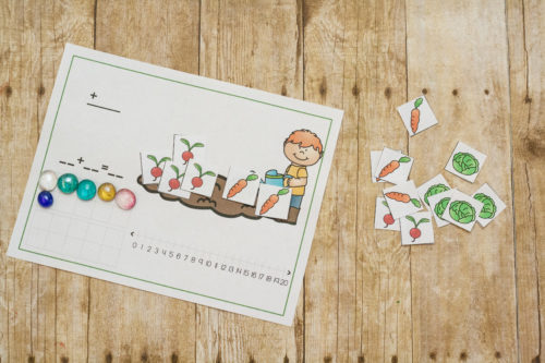 Spring means gardens and garden related learning! So many ways to learn i the garden - why not add addition to the list with these fun garden addition mats!