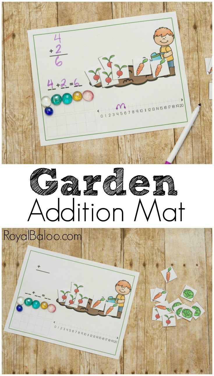 Spring means gardens and garden related learning! So many ways to learn i the garden - why not add addition to the list with these fun garden addition mats!