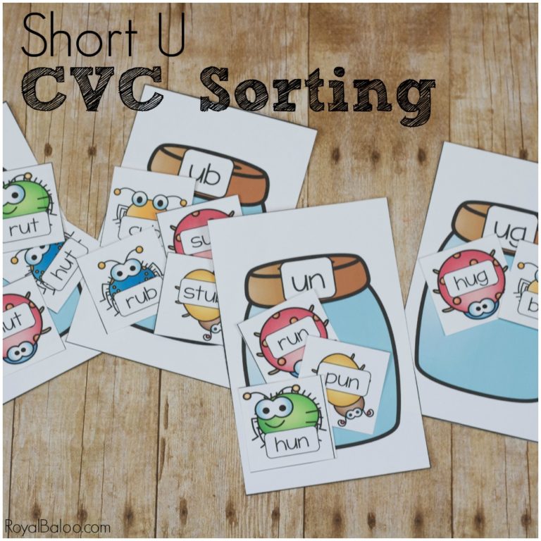 Learning to Read with Buggy CVC Short U Word Sort