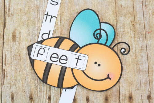 This bee themed double e word slider is perfect for reading practice with those tricky double e words! Make the words and record them on the double e sheet!