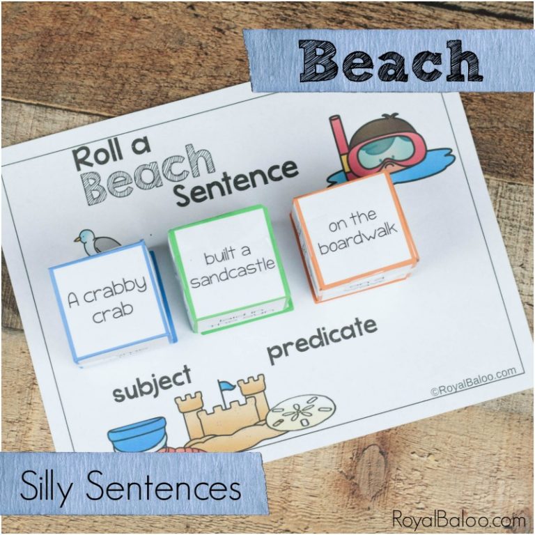 Fun Reading Practice with Beach Silly Sentences
