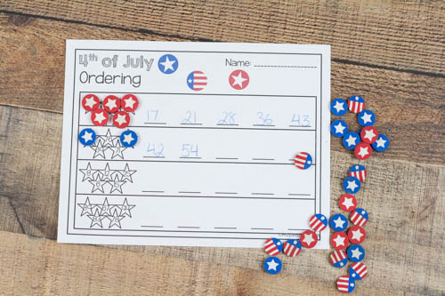 Celebrate the 4th of July and work on math skills all at once. These hands on mini eraser printables make math fun and engaging.