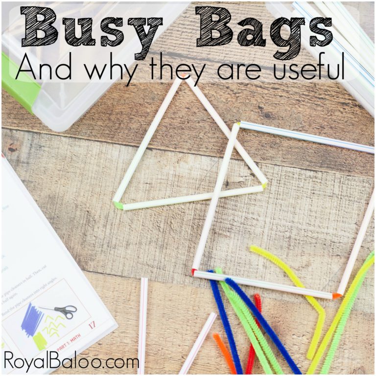 3 Benefits to Busy Bags for Kindergarteners