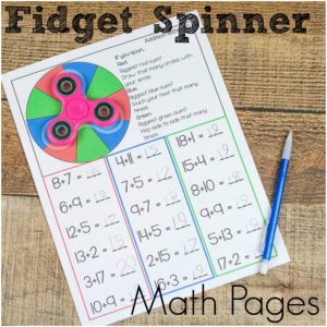 Fidget spinners are the hot new toys and we are trying to make them m ore useful for us!  So fidget spinner math is where it's at!