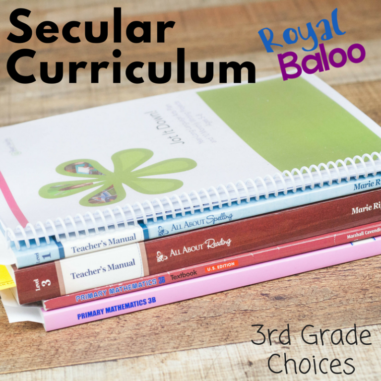 3rd Grade Secular Homeschool Curriculum Choices