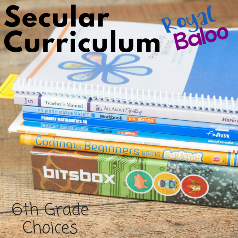 6th Grade Secular Homeschool Curriculum Choices