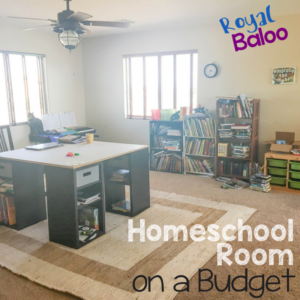 Come check out our homeschool room on a budget and perhaps get some inspiration for your own room! Homeschool rooms don't have to be expensive!