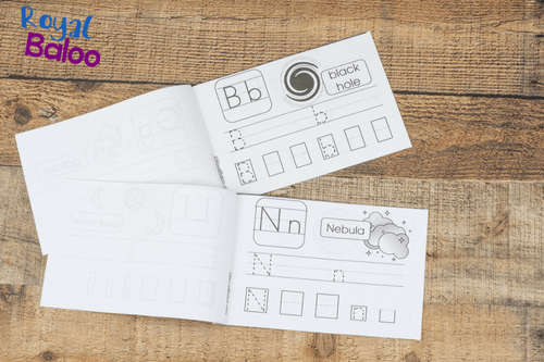 Work on handwriting and ABCs with these fun space ABC writing booklets! Added bonus - there might be some new space vocabulary to learn!