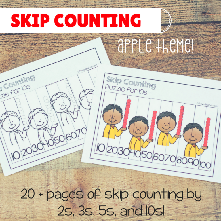 Apple Skip Counting – Interactive Set for Math