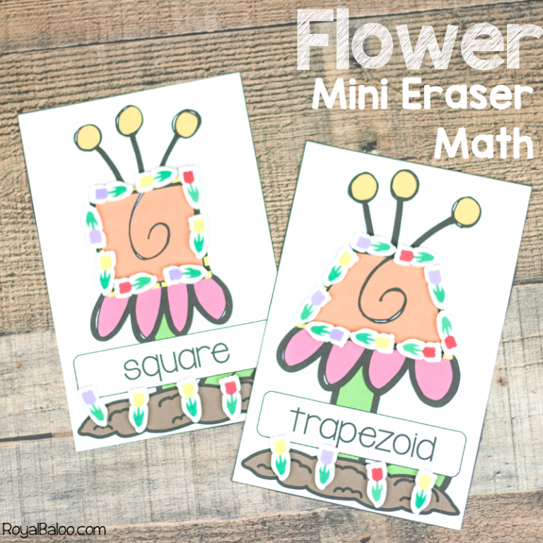 Flower Mini Eraser Math Pages