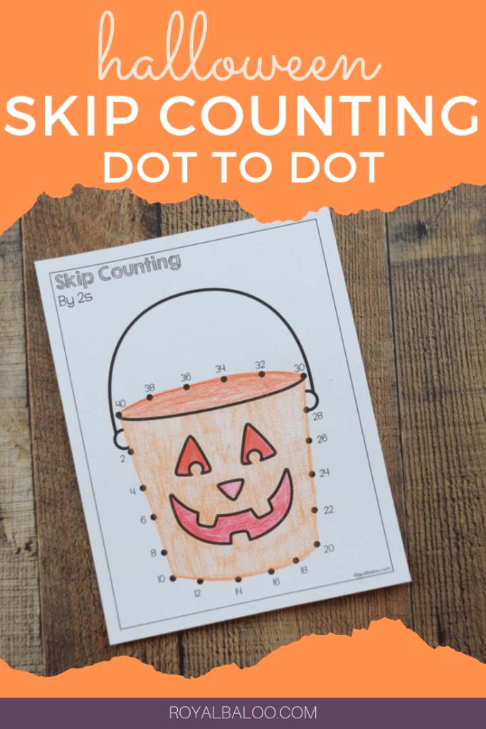 Practice skip counting with these fun Halloween themed skip counting dot to dot printables! Skip counting by 2s, skip counting by 3s, skip counting by 5s, skip counting by 10s, and skip counting by 100s.