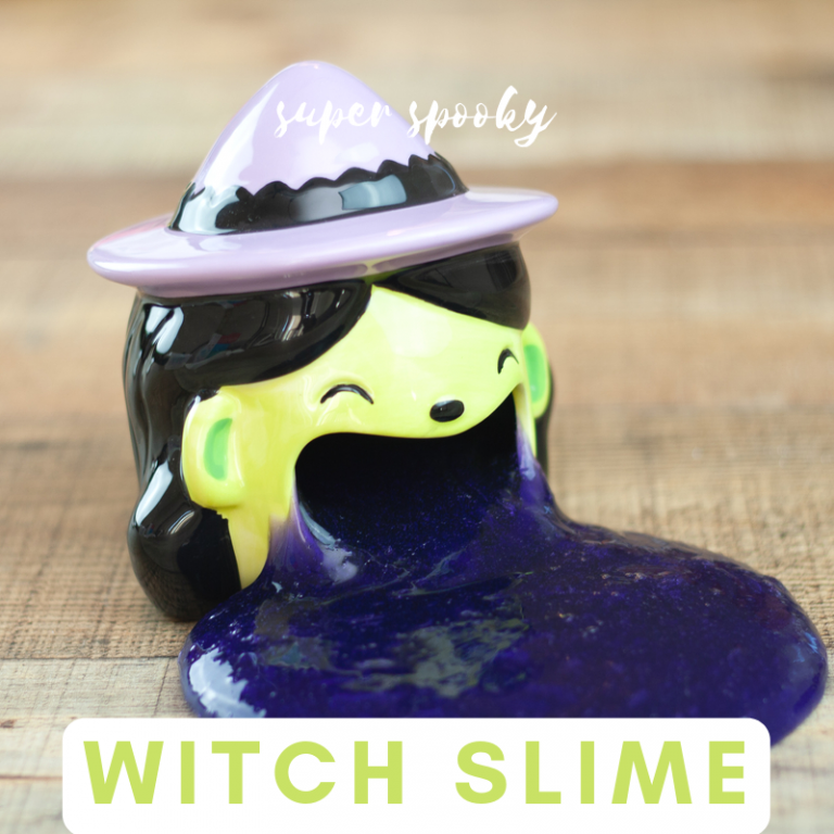 Witchy Slime for Spooky Sensory Fun