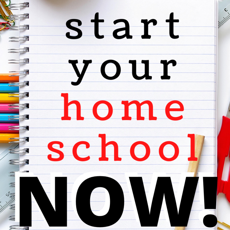 4 Simple Steps to Start Your Homeschool Now