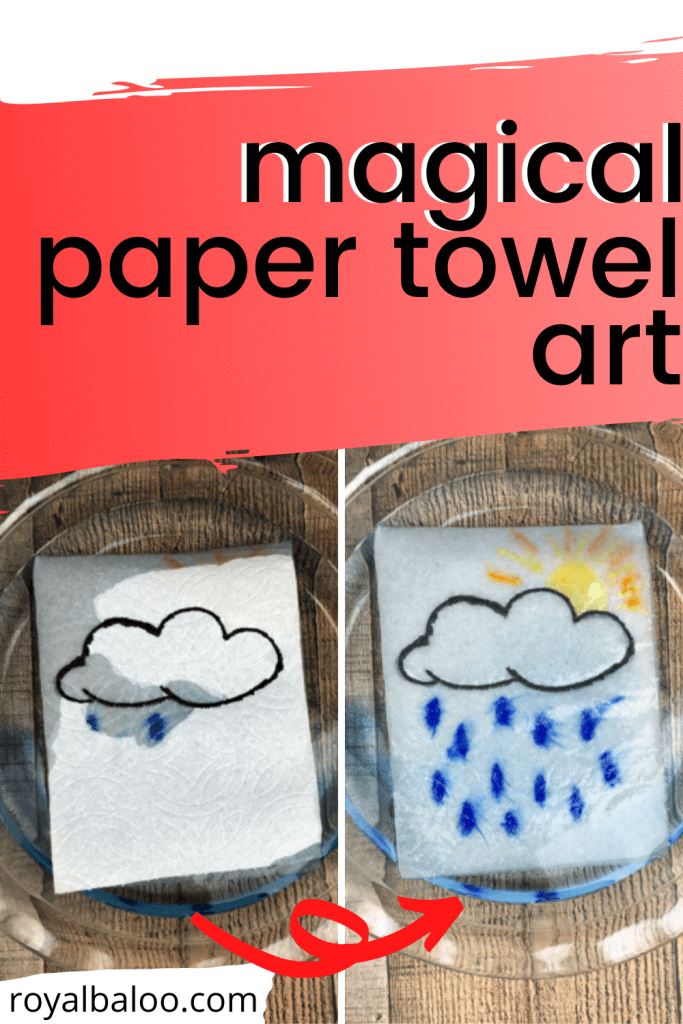 Magic Paper Towel Art → Royal Baloo