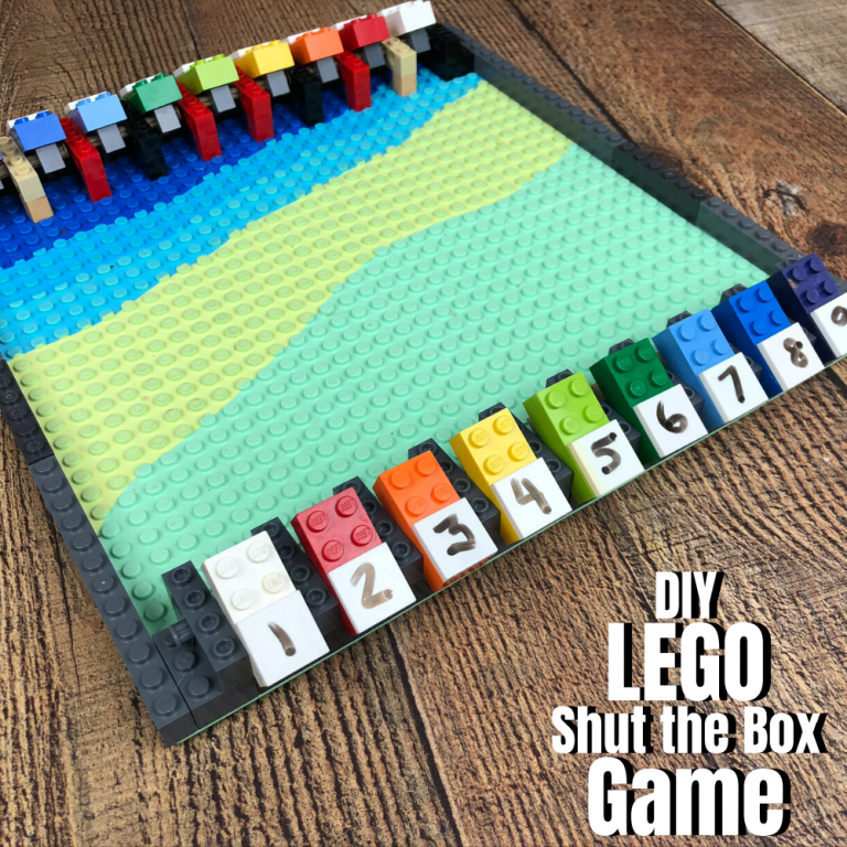 DIY Shut the Box Game out of LEGO – Simple Addition Fun