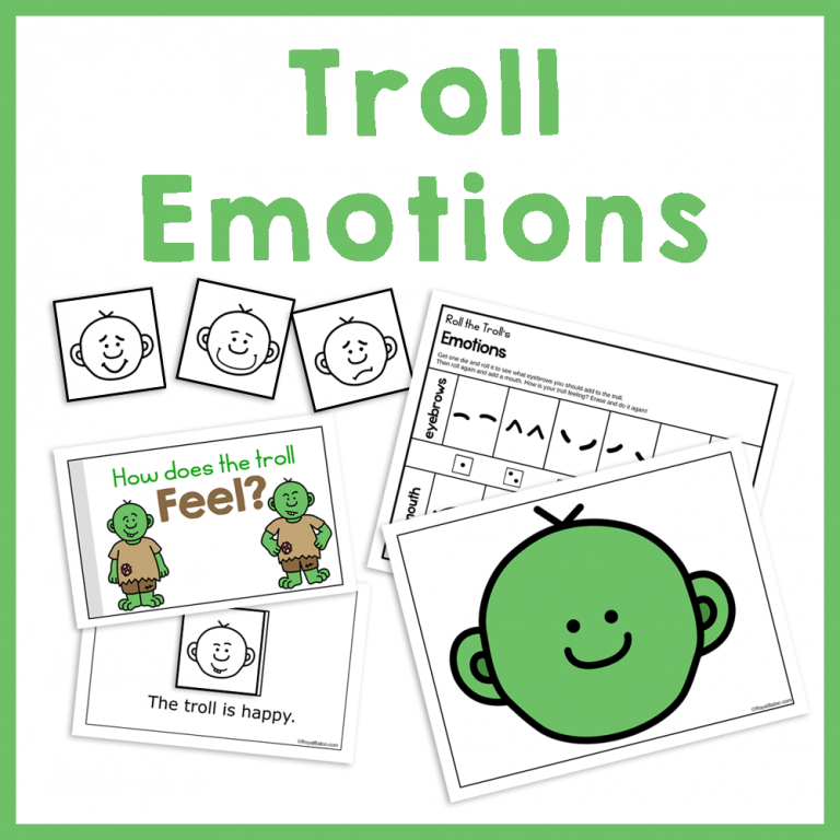 Troll Emotions Activity for Kids
