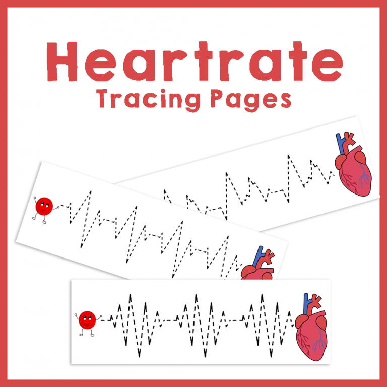 Heartrate Prewriting Pages for Preschool