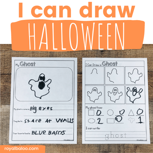 How to Draw Halloween Fun Writing Activity