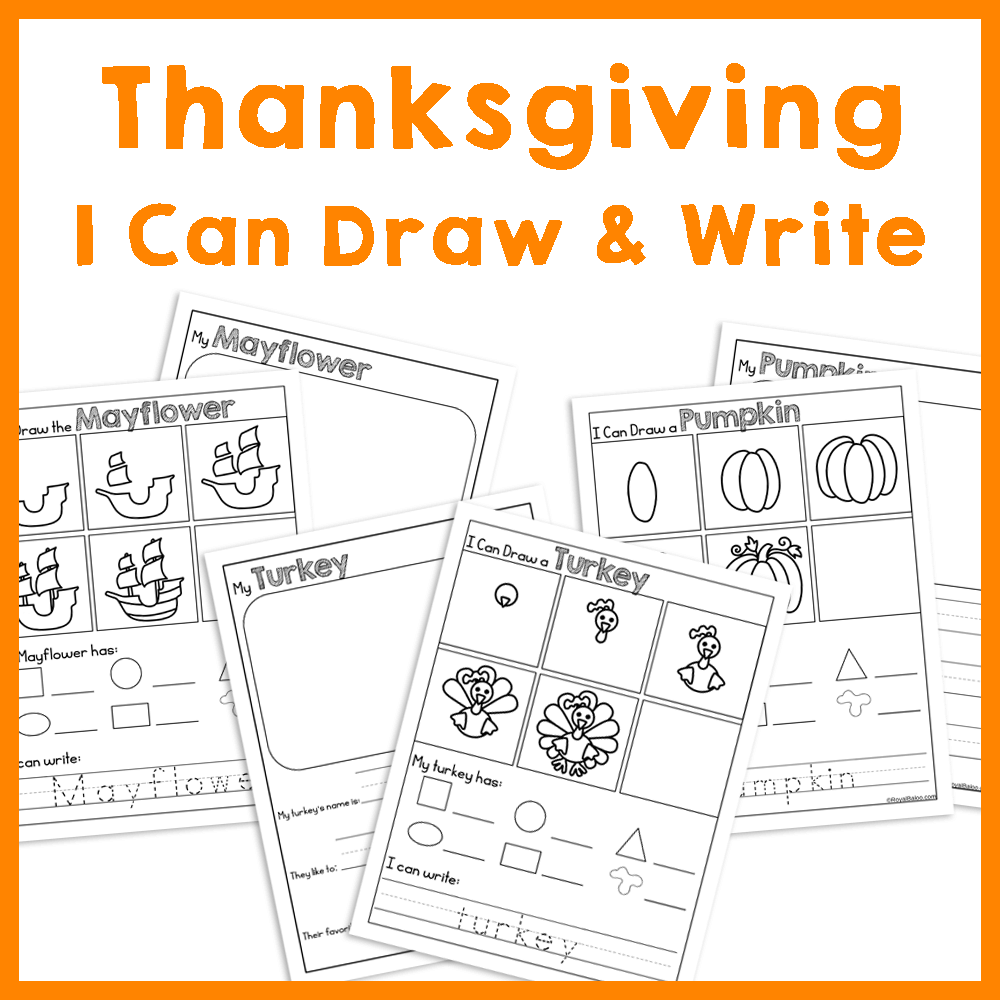 I Can Draw and Write Thanksgiving