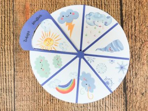 DIY Printable Weather Wheel → Royal Baloo